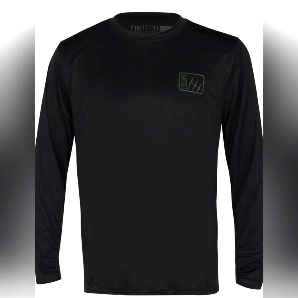 Fin Tech Top Size S Small Dri-fit Long Sleev Shirt T-shirt Camo Fishing Hunting